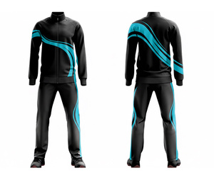 OEM Sublimation Track <b>Suit</b> Polyester <b>Jogging</b> <b>Suit</b> for Men Women Athletic Wear Manufacturer - Product Image 3