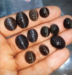 Gemas de cuarzo ahumado liso de la mejor calidad, fabricación de joyas, gemas de cabujón sueltas para joyería de anillo - Product Image 1