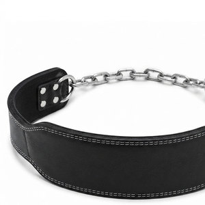 Cinturón Unisex de Cuero Genuino de Alta Densidad con Sistema de Eslabones de Cadena de Acero de Precisión Diseñado para Mejorar la Estabilidad a Bajo Precio - Product Image 2