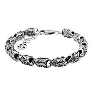 Pulsera de moda de plata esterlina con cuentas de circón masculino de Taiwán para regalo de fiesta y Aniversario - Product Image 1