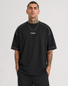 2026 Heavyweight Plus Size Men's <b>T</b>-<b>Shirts</b> <b>Polyester</b>/Cotton Jersey Digital Printing Formal O-Neck Short Sleeve Regular Fit - Product Image 1