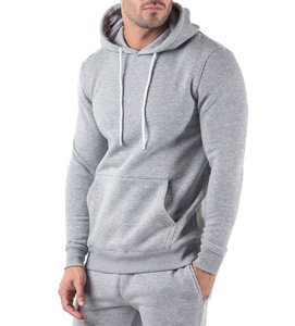 Sweat à capuche de fitness pour hommes brodé sur mesure pull de gym épais sports d'extérieur course à pied coupe-vent haut coupe-vent pantalon de survêtement haut - Product Image 3