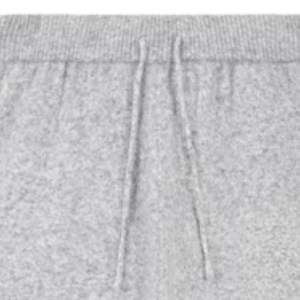 Knitted Jogger <b>Pants</b> Grey Casual Sweatpants Elastic Waist <b>Lounge</b> Wear Street Style Soft Knit Trousers for Men <b>Women</b> - Product Image 3