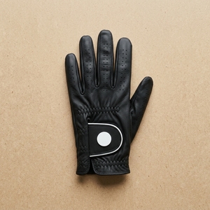 Guante de Golf Cabretta de Marca Privada, Personalizado para Mano Izquierda, Cuero Perforado en el Dorso, Ajuste Cómodo, Muñequera Ajustable, Proveedor OEM - Product Image 1