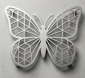 Salvamanteles de Acero Inoxidable con Diseño de Mariposa, Resistente al Calor, Antideslizante, para Ollas y Sartenes - Product Image 1