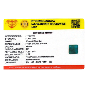 Certified Natural Zambian Emerald 7.05 Carat Oval Cut Loose Gemstone for Fine Jewelry - Product Image 4