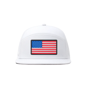 Gorras de Béisbol de 7 Paneles con Parche de PVC Personalizado con Bandera, Gorra Deportiva de Golf con Visera Plana, Impermeable, Ajustable, con Cierre a Presión, de Fabricante Vietnamita - Product Image 2