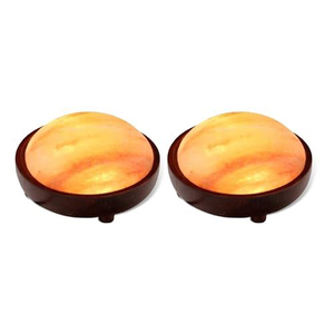 Lampe de sel de l'Himalaya ronde polie, écologique, décoration d'intérieur, lumière thérapeutique, récupération musculaire, outil de spa de guérison en sel de roche naturel - Product Image 4
