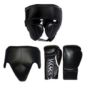 Conjunto de boxeo personalizado OEM de primera calidad hecho con cuero vacuno 100% genuino con diseño de color personalizado, logotipo y etiqueta. - Product Image 3