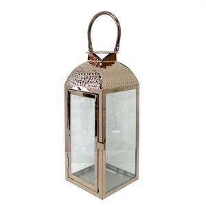 Metal Rectangular <b>Lantern</b> <b>Set</b> with Metal Roof Candle Holder for Home Decoration Durable Outdoor Indoor Use - Product Image 3