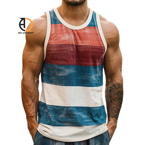 Mens Tank Top Cotton Sleeveless Gym Workout Shirt - Product Image 2