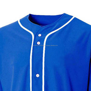 Uniformes de baseball sur mesure, respirants, à séchage rapide, grande taille, col en V, de haute qualité, vêtements d'équipe, marque privée - Product Image 4