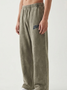Mens Washed Wide <b>Leg</b> Sweatpants Loose Fit Cotton Terry Jogger <b>Pants</b> Casual Vintage <b>Straight</b> <b>Leg</b> <b>Track</b> <b>Pants</b> - Product Image 6