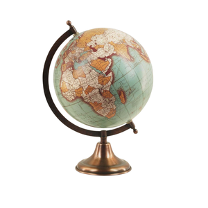 Globo Terráqueo Ejecutivo de Escritorio con Base de Hierro y Globo de Plástico |   Globo Terráqueo Educativo para Escritorio de Oficina, Mesa de Estudio y Decoración del Hogar - Product Image 1