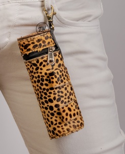 Custom Leopard Print Multi-Function Leather Pen Pouch Organizer Premium Gift Pencil Bag Coin <b>Purse</b> - Product Image 3