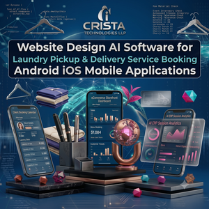 ซอฟต์แวร์ AI ออกแบบเว็บไซต์สำหรับบริการรับและส่งซักรีด แอปพลิเคชันมือถือ Android iOS สำหรับจอง  รองรับ WordPress และ Shopify Store - Product Image 2