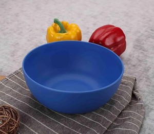 Bol en céramique rond de luxe de 300 mm de diamètre, coloré, en paille de blé biodégradable, respectueux de l'environnement, fabriqué sur mesure en usine - Product Image 1