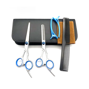 Ensemble de ciseaux de coiffure professionnels de 6 pouces pour la coupe et l'éclaircissement des cheveux, personnalisables - Product Image 1