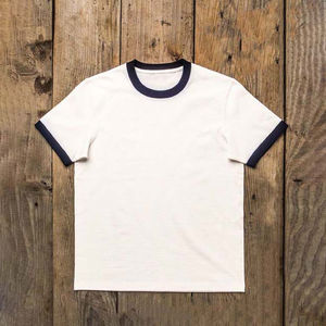 T-shirt Ringer pour homme, vêtements grande taille, style streetwear, 100% coton, manches courtes, vêtements décontractés d'été, tricot régulier respirant - Product Image 5