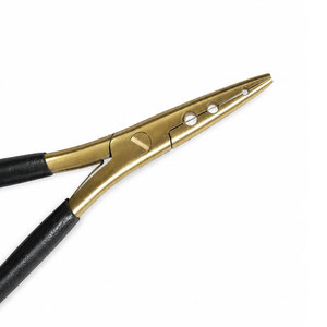 Pince professionnelle à 3 trous pour extensions de cheveux, revêtement titane, outil d'installation pour micro-anneaux et nano-anneaux - Product Image 2