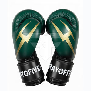 Gants de boxe pour hommes de style luxueux en cuir, respirants, fermeture à boucle et crochets, haute qualité, vente chaude, prix raisonnable - Product Image 2