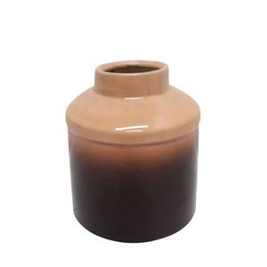 Florero de Metal de aluminio para decoración del hogar, maceta de estilo moderno esmaltada de dos tonos para mesa, a granel - Product Image 4