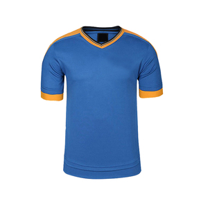 Shorts de sport bleus pour hommes avec panneau latéral orange, taille élastique, évacuation de l'humidité, vêtements de sport d'été, coupe classique - Product Image 5
