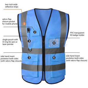 Chaleco de Seguridad Reflectante Industrial Económico, ANSI 2, Alta Visibilidad, Impermeable, Equipo de Protección Personal - Product Image 5