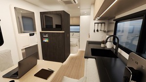 Portable House on Wheels Luxury Caravan Camper Trailer Travel RV with Kitchen Bathroom Sleeping Space Living <b>Unit</b> - Product Image 5