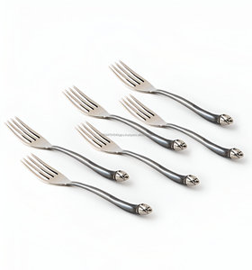 Couverts élégants en métal (ensemble de 5) pour la partie de dîner de restaurant d'hôtel - Product Image 5