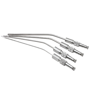 Tube d'aspiration manuel pour piscine en acier inoxydable de 20 cm de diamètre et 10 mm |   Instrument d'aspiration chirurgical |   Outil de chirurgie générale ORL réutilisable - Product Image 1