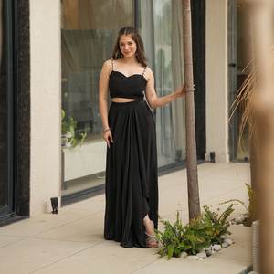 Blouse-jupe et châle de créateur pour les tenues de soirée, pour les robes de cocktail - Product Image 3