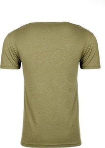 Camiseta de Cuello Redondo para Hombre, Color Verde Oliva, 100% Algodón, Manga Corta, Informal, Color Sólido, Transpirable, Ligera, para Verano - Product Image 2