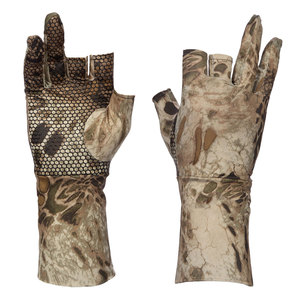 Gants de chasse professionnels antidérapants camouflage en gros avec design à 3 doigts coupés, en Spandex, protection UV, compatibles écran tactile - Product Image 5