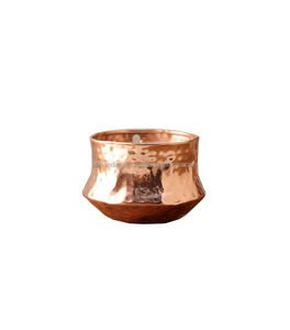 Heavy-Gauge Hammered Copper 4-Wick <b>Candle</b> Bowl with Brass Lotus Lid – <b>Large</b> Surface Area Wax Pour Vessel for Luxury Spa & Hotel - Product Image 4
