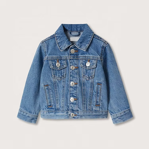 Wholesale Custom Kid's Denim <b>Jacket</b> Toddler Unisex 100% Cotton Jean Coat Children Boys Denim <b>Jacket</b> - Product Image 2