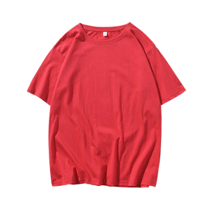 Men's <b>White</b> Short Sleeve O-Neck T-Shirt 100% Cotton Regular Fit Casual Jersey Knitted Solid Color Blank Design - Product Image 5