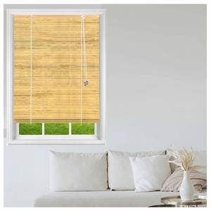 Persianas Romanas Inalámbricas Integradas de Diseño Natural Sencillo, Horizontales, de Alta Calidad y Ecológicas, de Bambú/Rami/Lino para Ventanas Francesas - Product Image 2