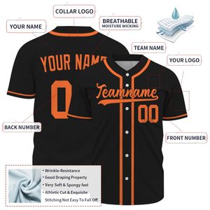 Uniforme de Béisbol al Por Mayor de Fábrica, Diseño Personalizado, Camiseta de Béisbol para Hombre, Jersey de Béisbol Personalizado con Botones al Frente - Product Image 6