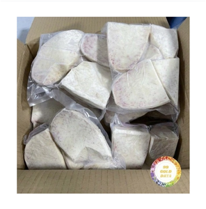 Rodajas de taro congeladas y peladas a granel, vegetal de raíz cortado para postres y té con leche - Product Image 1