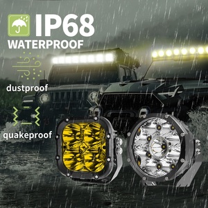 Barra de luz de inundación todoterreno Luz de conducción Lámpara todoterreno de doble color Ember Luz DE TRABAJO - Product Image 6
