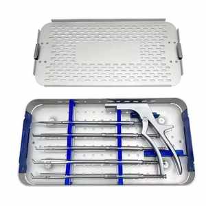 Kit d'instruments chirurgicaux orthopédiques Astrin pour chirurgie interlaminaire de la colonne vertébrale, comprenant un rongeur rotatif Kerrison - Product Image 6