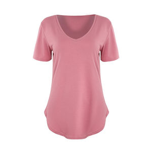 Camiseta de Mujer al por Mayor, con Logotipo Personalizado, Talla Grande, Suave, 100% Algodón - Product Image 4