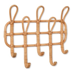 Meilleure Vente : Organisateur Mural en Rotin Durable Fait Main, Étagère Murale en Rotin Naturel avec Crochets de Rangement pour Entrée, Origine Vietnam - Product Image 1