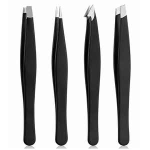 MANAN INSTRUMENTS Juego de Pinzas para Cejas de Acero Inoxidable con Punta Puntiaguda, Estilo Moderno, Duraderas y Reutilizables, Modelo MI-ET-718 - Product Image 1