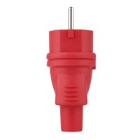 Extension de prise de fournisseur fort couleur personnalisée Ip44 250v 16a Tpe Rewireable Eue Plug avec protection de contact et mise à la terre