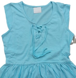 Robes décontractées élégantes pour femmes, à porter en soirée, 100% coton, col en V, sans manches - Product Image 2