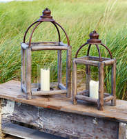 Nouveauté : Porte-bougies, lanternes et pots à bougies en bois au design unique pour la décoration de la maison et Noël