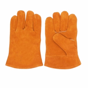 Gants de soudage en cuir de vachette de haute qualité, avec manchette de sécurité, usage général, résistants à l'abrasion, doublés de coton, robustes - Product Image 5