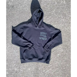 Custom Blank Heavyweight Hoodie 100% Cotton Pullover Sweatshirt with Kangaroo Pocket Private Label Wholesale Manufacturer - Product Image 2